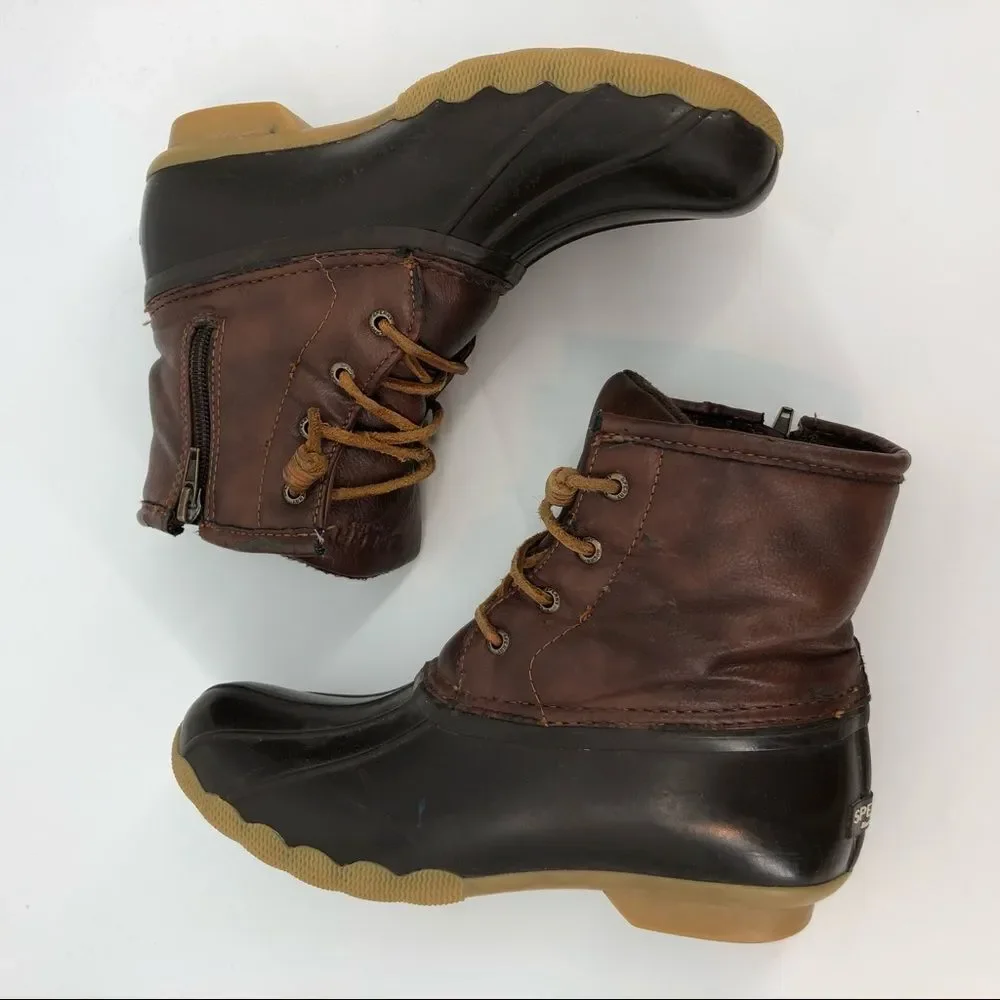 ‎SPERRY Saltwater Duck Boots Dark Brown